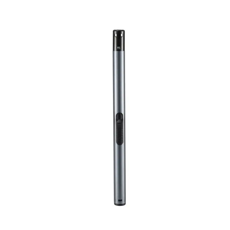 TOM Stabfeuerzeug BB-333 – Metallic Grau, Nachfüllbar, Vielseitig für Grill & Kerzen