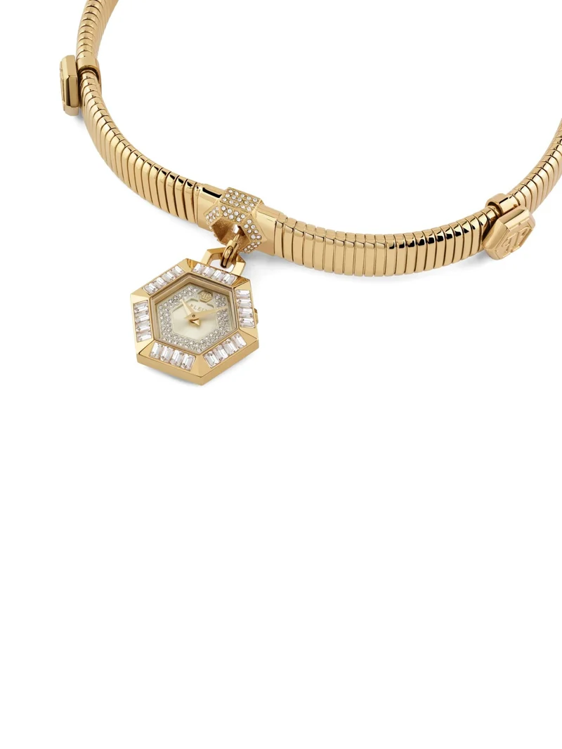 Philipp Plein Schmuck Unisex Hexagon Halskette 27 mm Gold 33947976