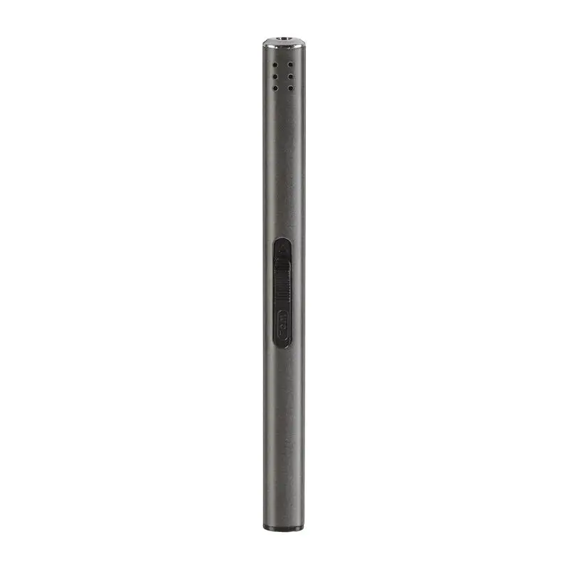 Metallisches Grau: TOM Stabfeuerzeug BB-222 S - Hochwertiges Feuerzeug mit stilvollem Design