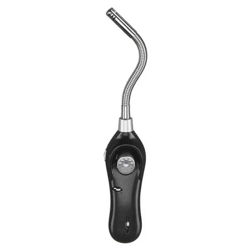 TOM BB-8 FT Langstiel-Feuerzeug, Metallic Schwarz – Robust & Elegant