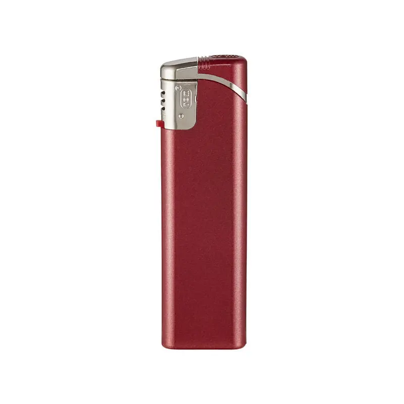 TOM Elektronik-Feuerzeug SM-3 - Metallic Rot – Stilvoll, zuverlässig, langlebig