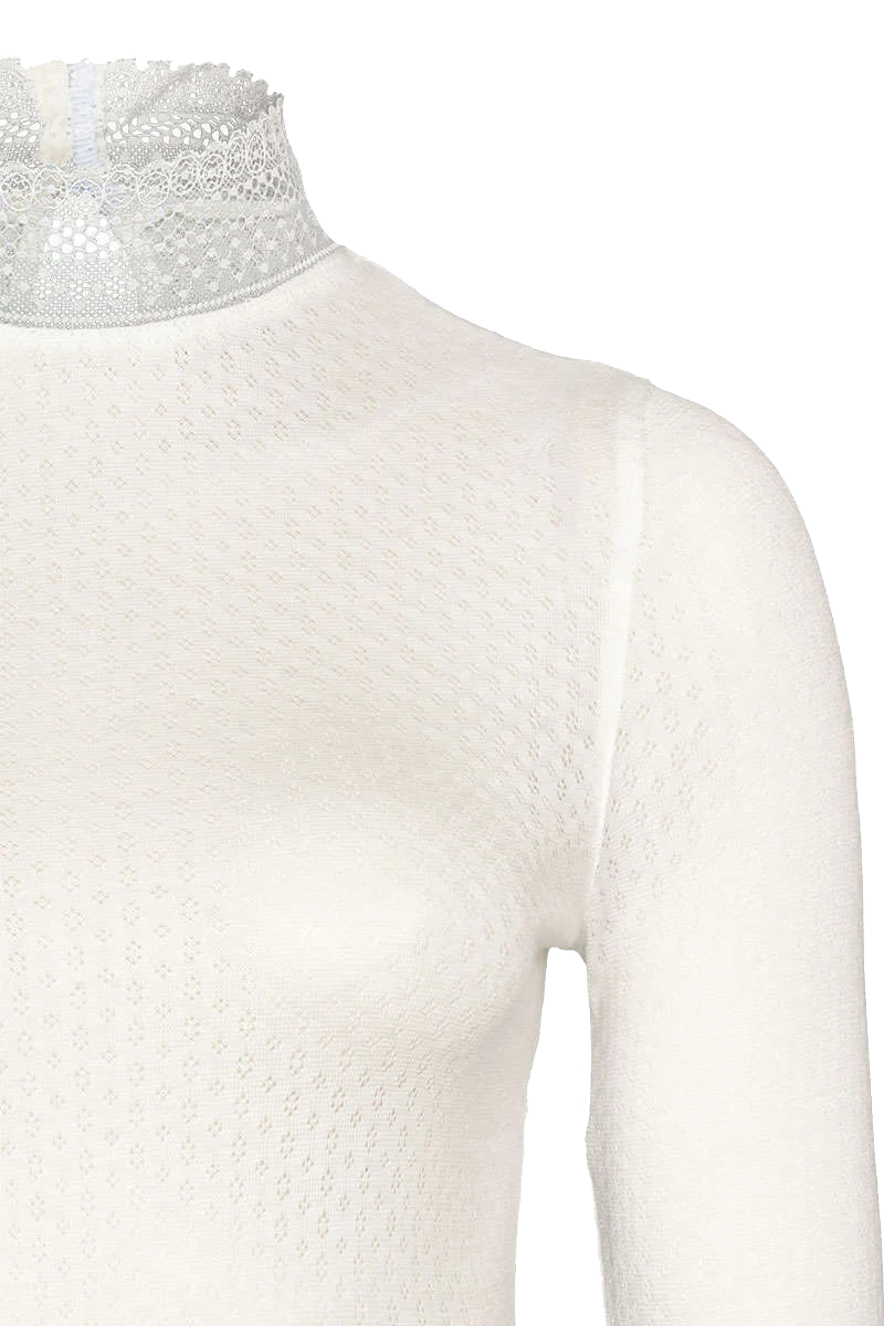 Damen Trachten-Longshirt mit Spitze