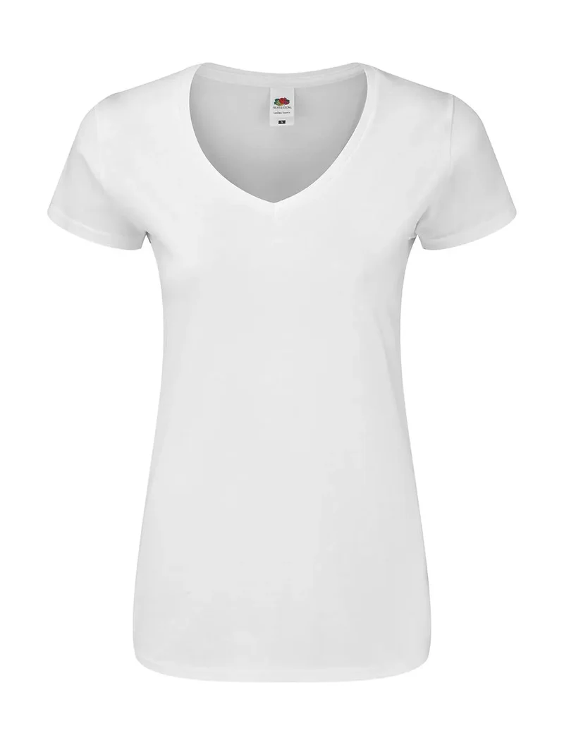 Ladies` Iconic 150 V Neck T
