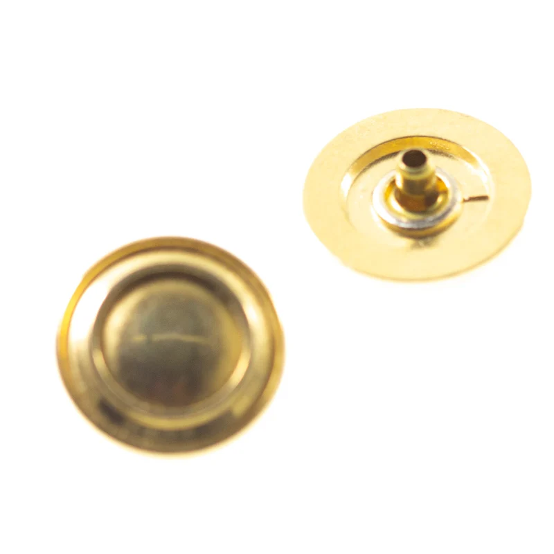 Druckknopf Ringmuster Goldfarben – Metallknopf NK-193