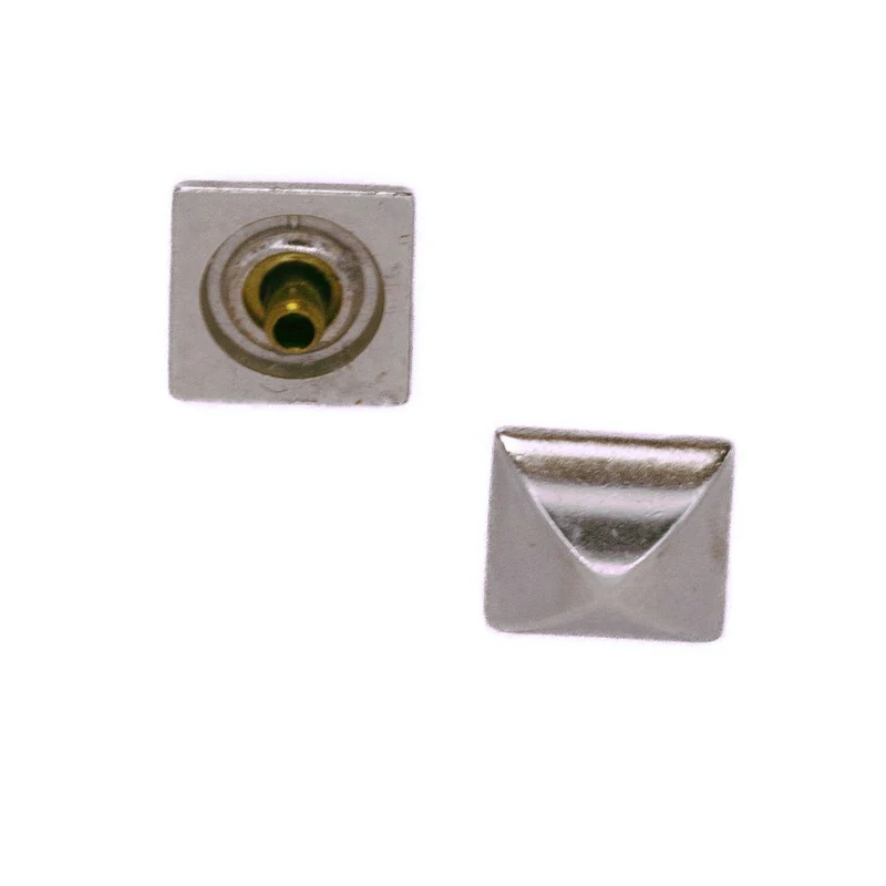 Druckknopf Pyramide Silber 3 mm – Metallknopf NK-30