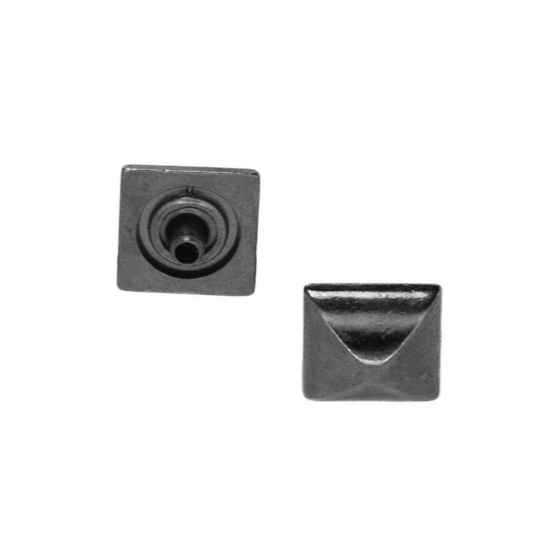 Druckknopf Pyramide Schwarz – Metallknopf NK-30