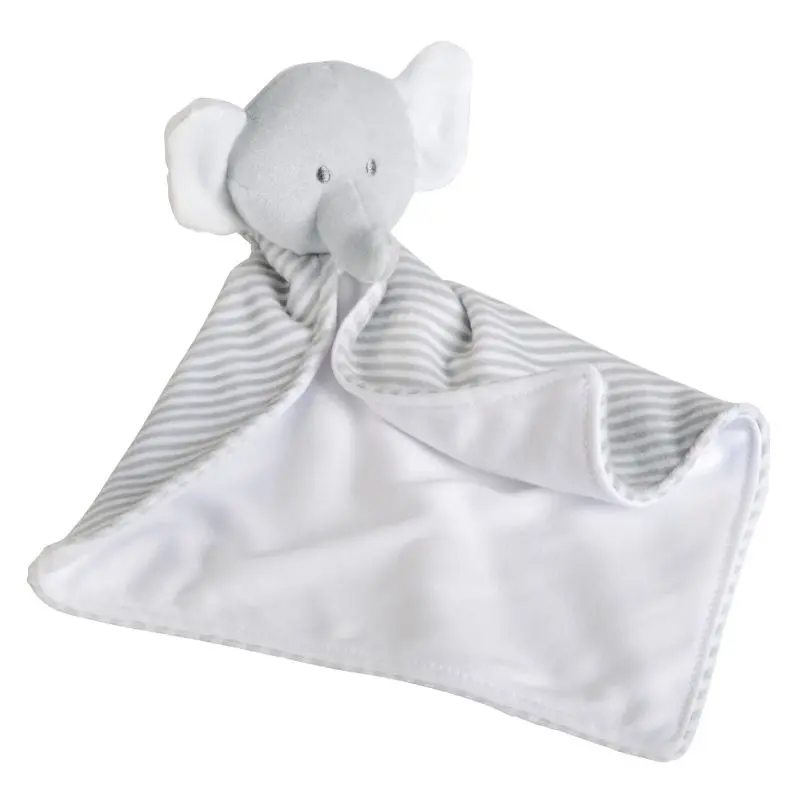 Kuschelweicher Schnuffel-Elefant DOMI - grau-weiß - Stoffelefant, Schmusetier, Plüschtier