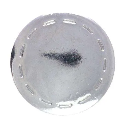 Druckknopf Nahtoptik Silber 18 mm – Metallknopf NK-188