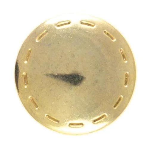 Druckknopf Nahtoptik Gold 13 mm 15 mm – Metallknopf NK-188