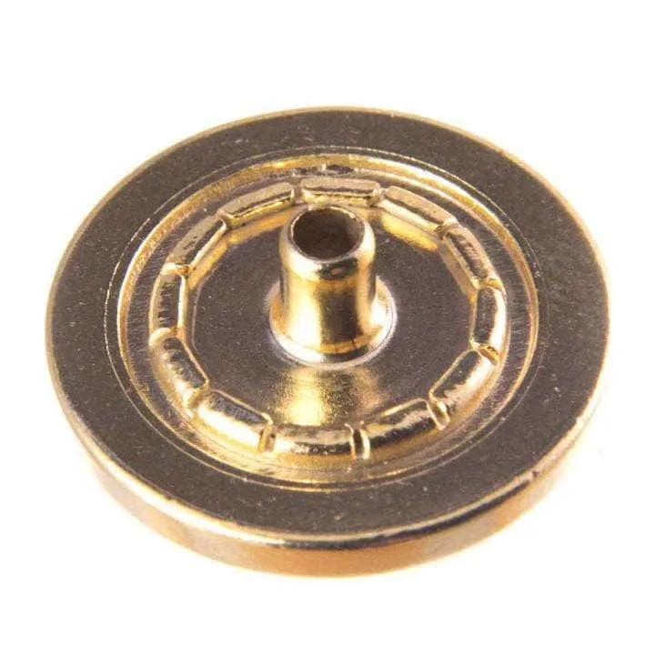 Druckknopf mit Swarovski®Crystal Siam Goldfarben 20 – Metallknopf NK-17