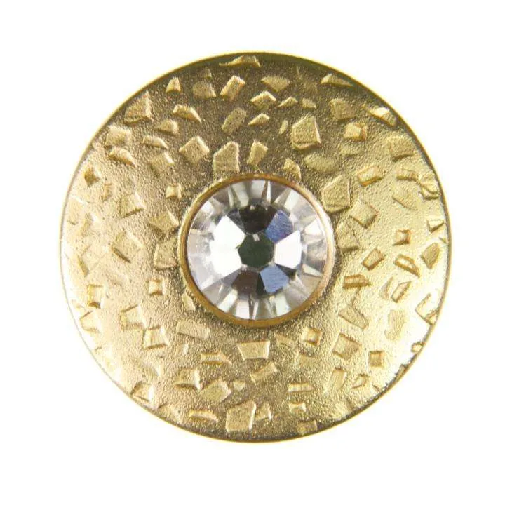 Druckknopf Swarovski®Crystal Goldfarben – Metallknopf NK-17