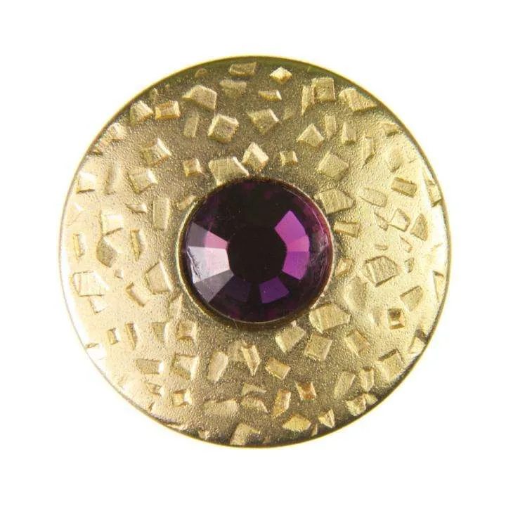 Druckknopf Swarovski®Crystal Amethyst 3,5 mm – Metallknopf NK-17