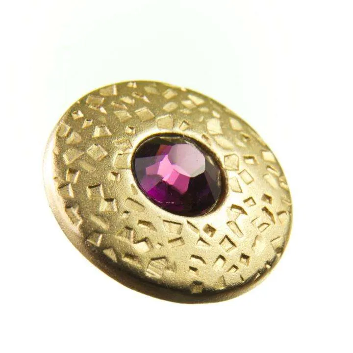 Druckknopf Swarovski®Crystal Amethyst 3,5 mm – Metallknopf NK-17
