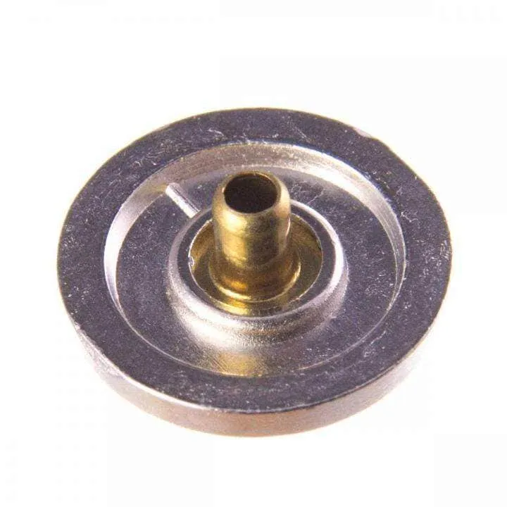 Druckknopf mit Strass Perle Creme 20 mm – Metallknopf NK-17
