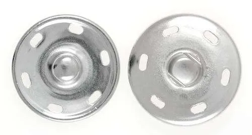 Druckknopf zum Annähen - Silber