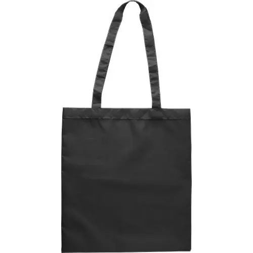 Umweltfreundliche rPET-Polyester Einkaufstasche Anaya, Schwarz