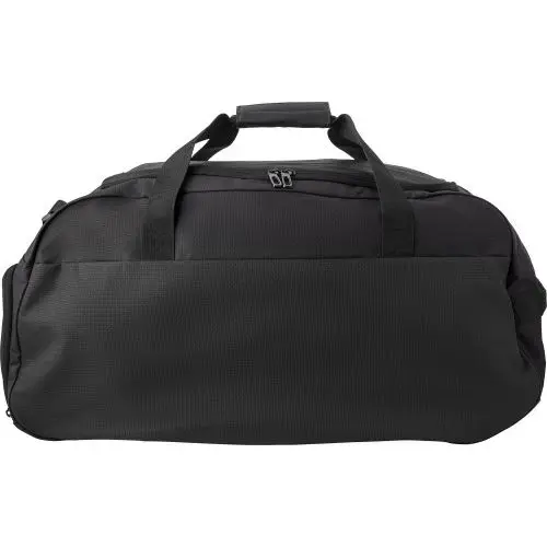 Sporttasche aus Polyester Connor - schwarz, robust und funktional, ideal für Fitness und Reisen