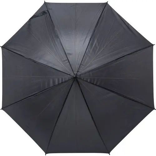Automatik-Regenschirm aus Polyester Rachel in Schwarz - Stilvolle Begleitung an regnerischen Tagen