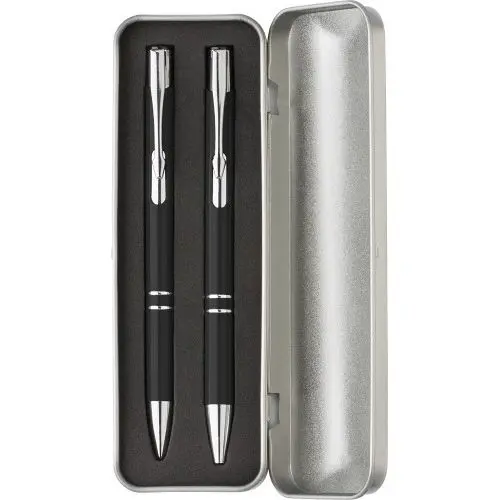 Zahir Black Aluminum Pen Set - Lightweight and Durable
