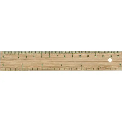 Greta Bambus-Lineal, 30 cm in Braun – Nachhaltig & Stilvoll