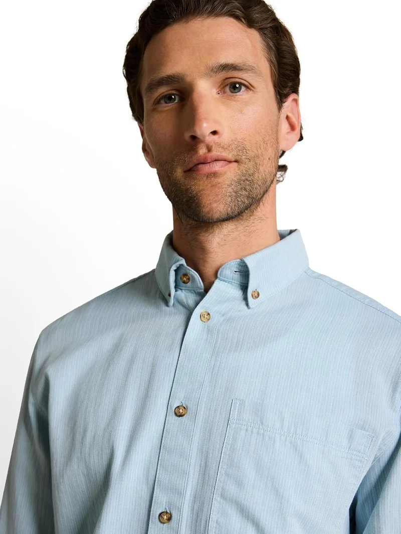 Tom Tailor Langarm Freizeithemd Blau