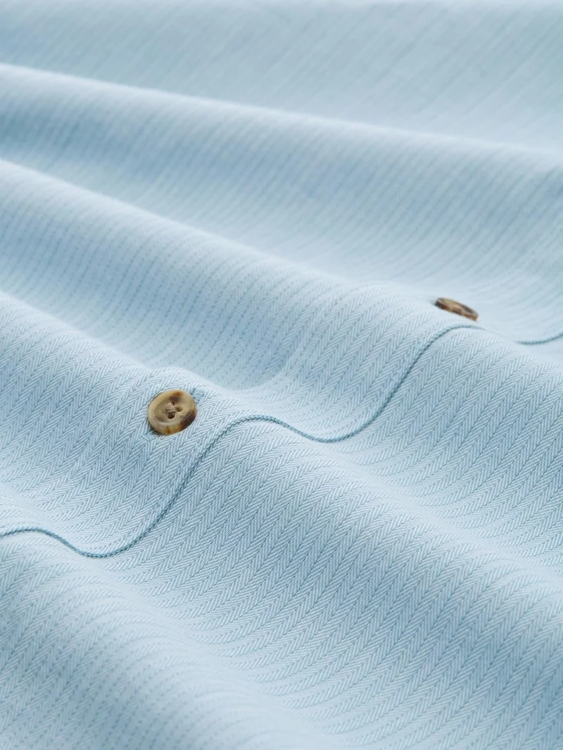 Tom Tailor Langarm Freizeithemd Blau