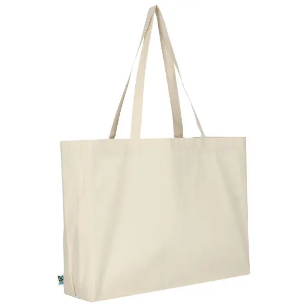 Fairtrade Cotton-Shopper, Natürliche Baumwolltasche, Öko-Chic