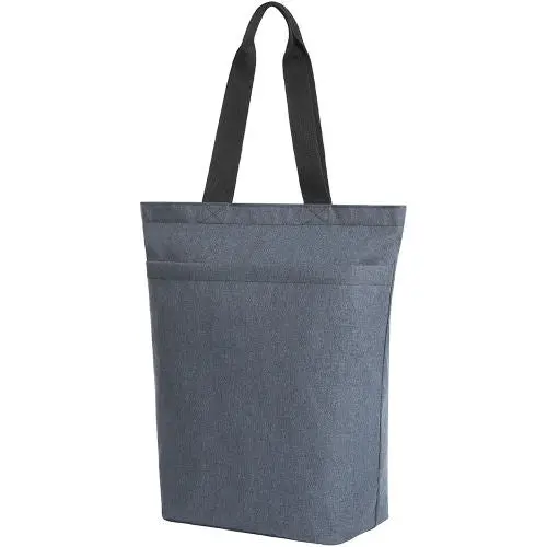 Modische Shopper-Tasche CIRCLE in Blau-Grau Meliert, geräumig & stilvoll