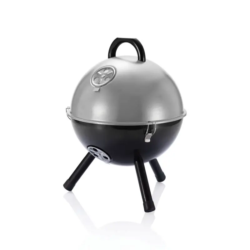31cm Kugelgrill – Eleganter BBQ-Grill in Silber-Grau