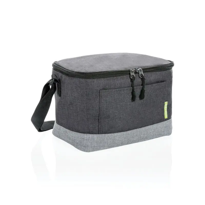Graue Zweifarbige RPET Kühltasche - Ökologisch & Modern