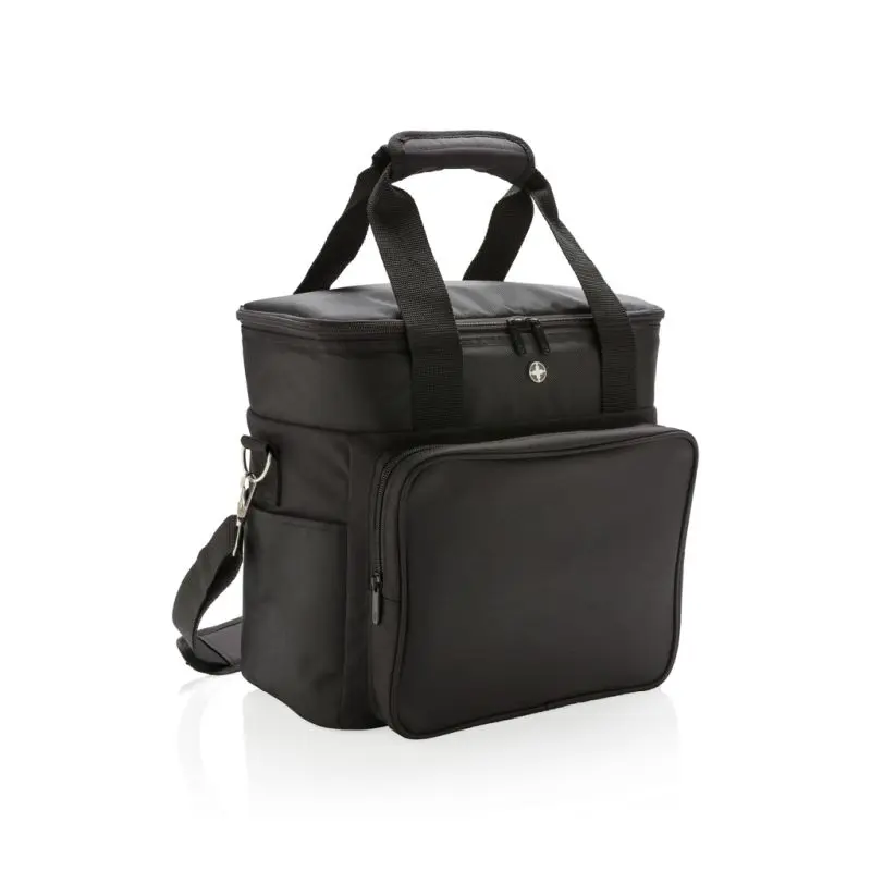 Swiss Peak Isolierte Kühltasche – Schwarz/Grau, Perfekt für Outdoor-Abenteuer und Picknicks