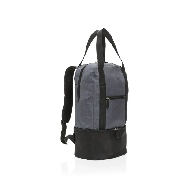 Grau-Schwarze 3-in-1 Kühltasche - Multifunktional & Modern