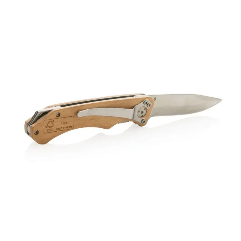 Robustes braunes Outdoormesser aus Holz - Hochwertiges Naturholz-Messer für Outdoor-Abenteuer
