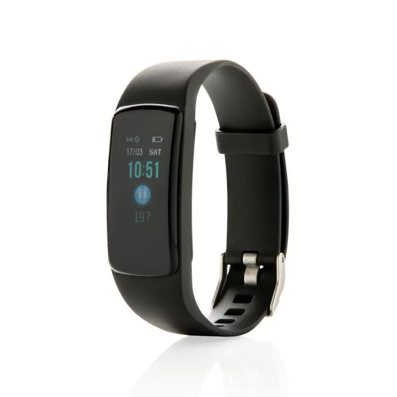 Stay Fit Aktivitäts-Tracker mit Herzfrequenzsensor - Schwarz