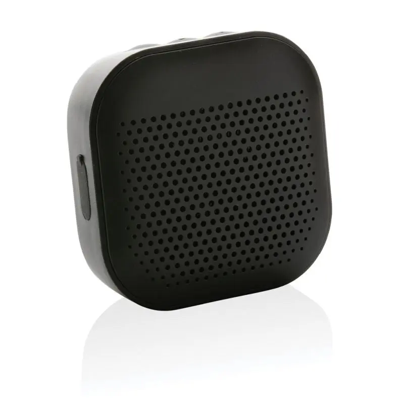 Soundbox 3W Lautsprecher aus RCS recyceltem Kunststoff - Tiefschwarz