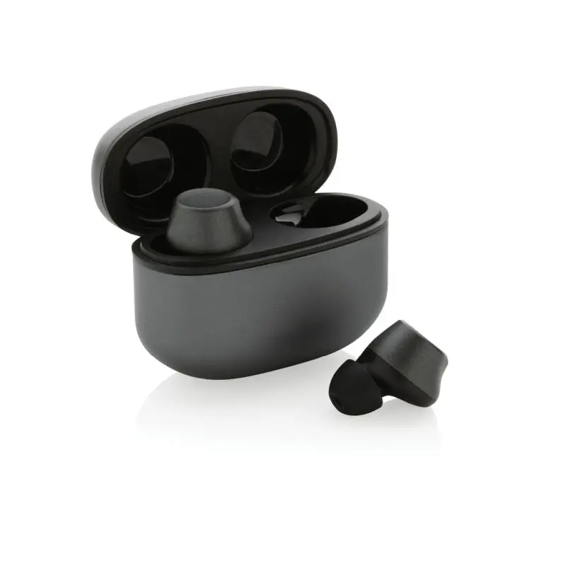 Terra Kabellose In-Ear Kopfhörer aus RCS recyceltem Aluminium - Stahlgrau