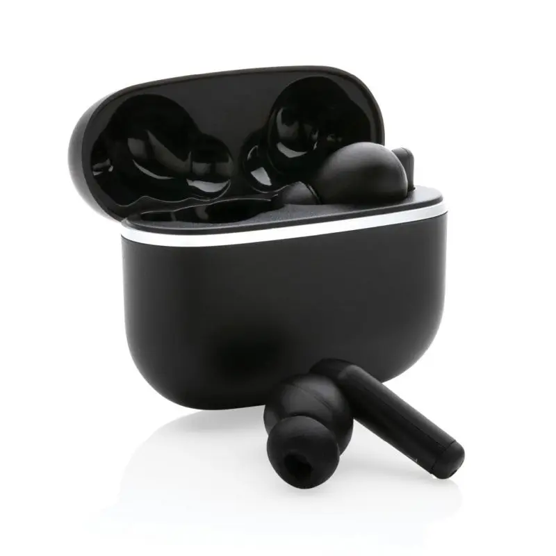 Swiss Peak 2.0 TWS In-Ear Kopfhörer aus recyceltem RCS-Kunststoff - Schwarz