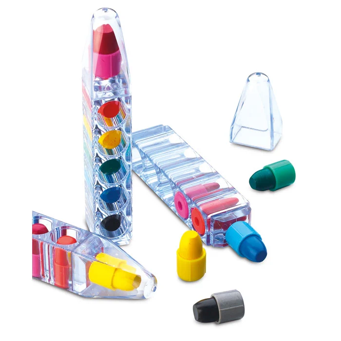 Set mit 6 Wachsmalstiften