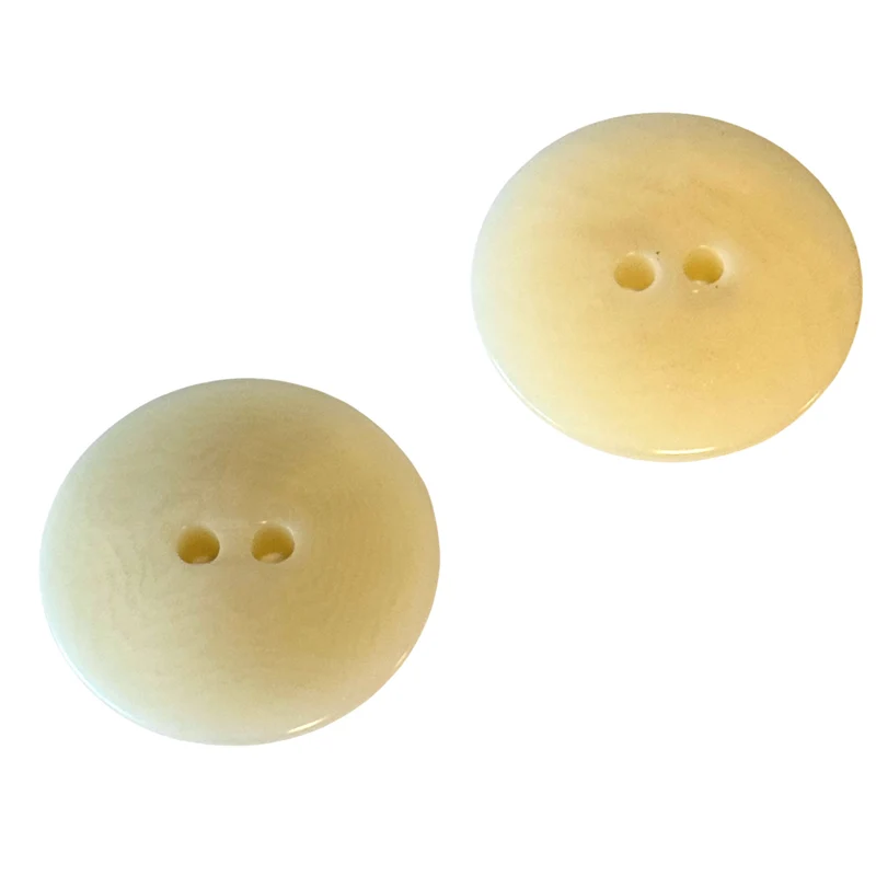 Steinnuss Knopf creme 2-Loch STN-5