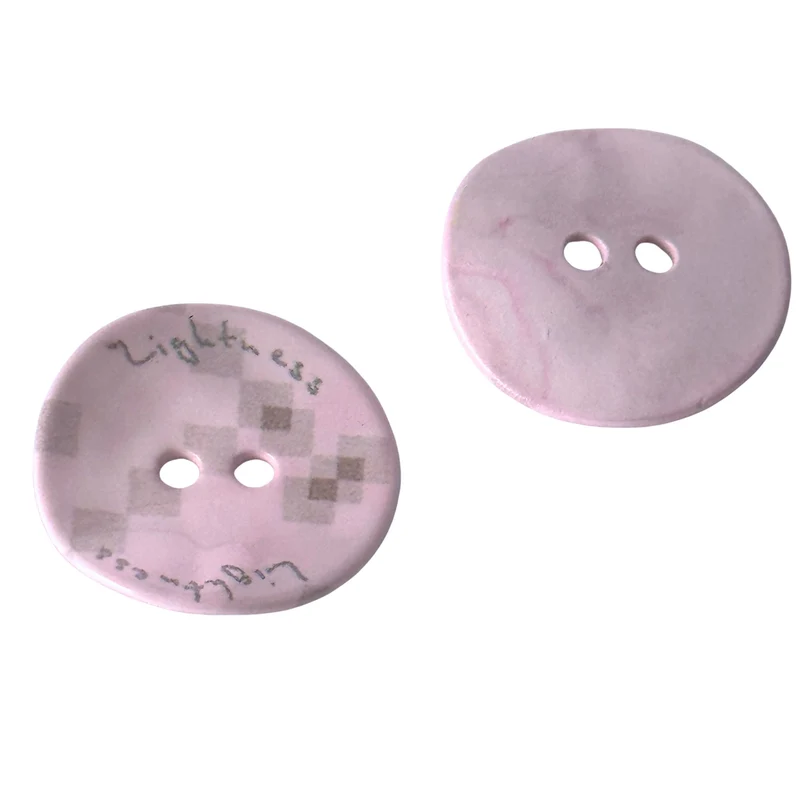 Perlmuttknopf Natur Rosa/Pink 2-Loch – PL-20-rosa