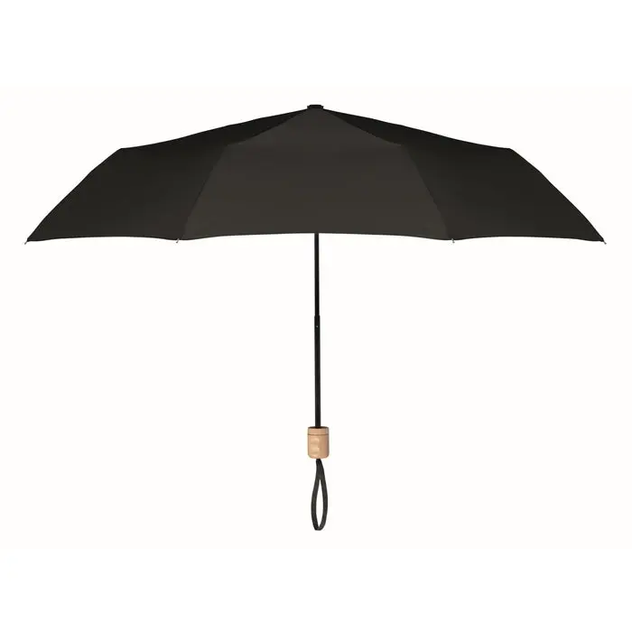 Faltbarer Regenschirm TRALEE in Schwarz - Kompakte Eleganz für unterwegs