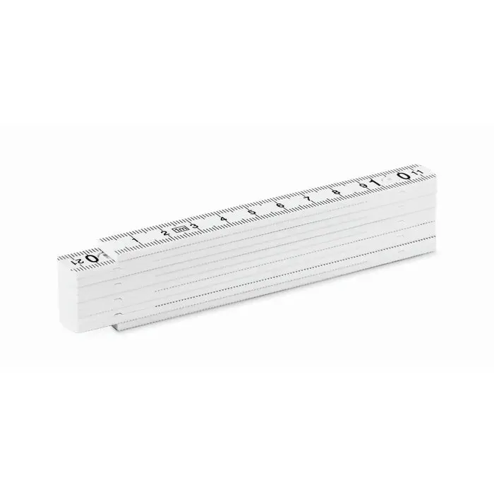 Zollstock 1m METER - weiß Präzise, langlebig und kompakt