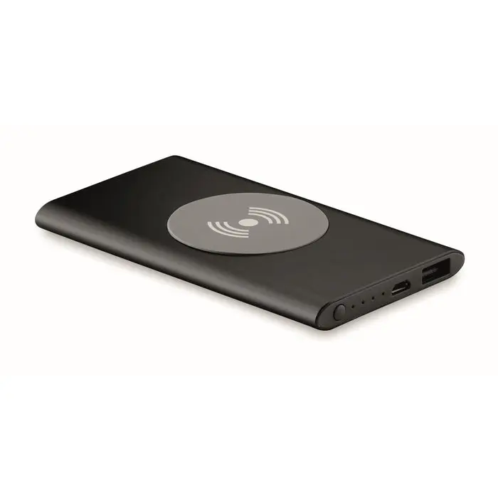 POWER&WIRELESS Schwarz – Ladestation mit Integrierter Powerbank