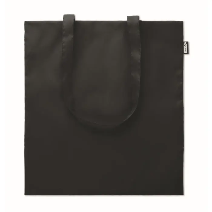 TOTEPET RPET Einkaufstasche 190T, robust & leicht, schwarz