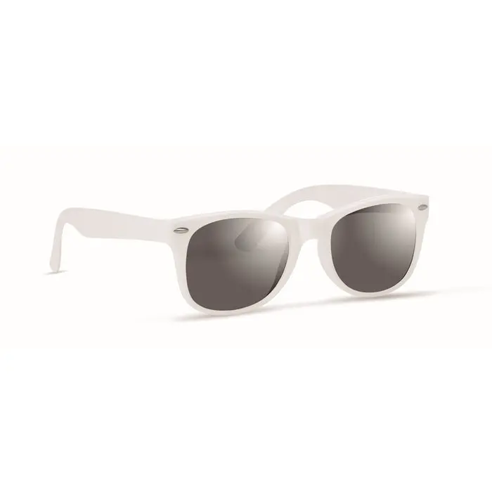 AMERICA Sonnenbrille in Weiß, Modische UV-Schutzbrille, Trendiges Accessoire