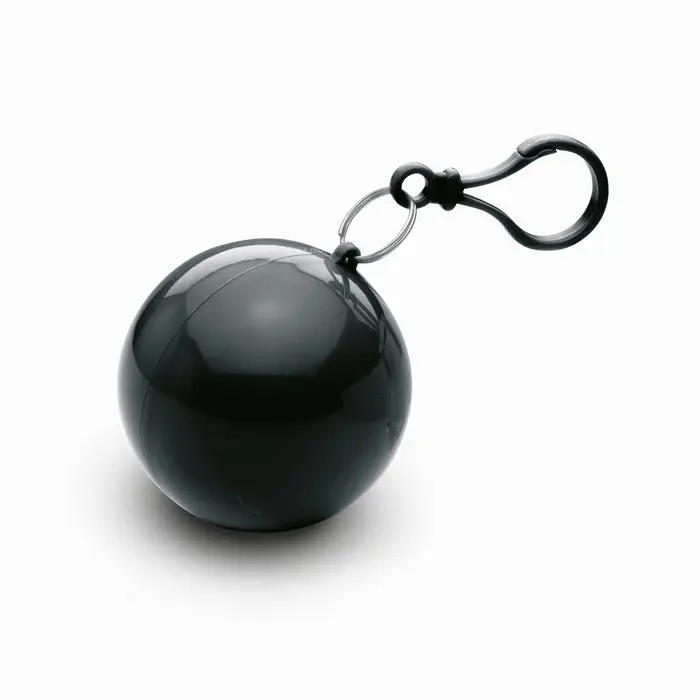 NIMBUS Regenponcho in Kugelform - Kompakt und Tragbar in Schwarz