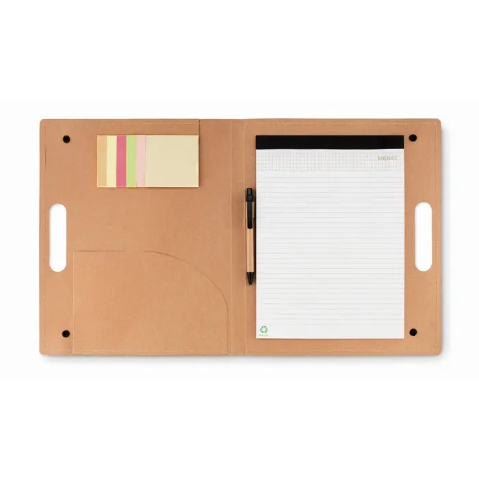 ALBERTA Schreibmappe in Beige: Elegantes Design & Funktional