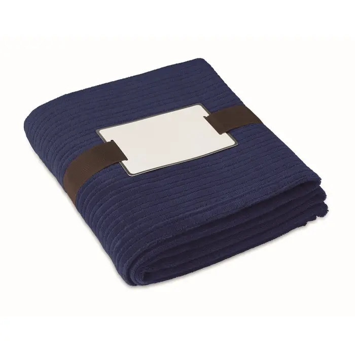 Hochwertige Fleece-Decke CAP CODE in Blau - 240g/m² - Weich und Warm