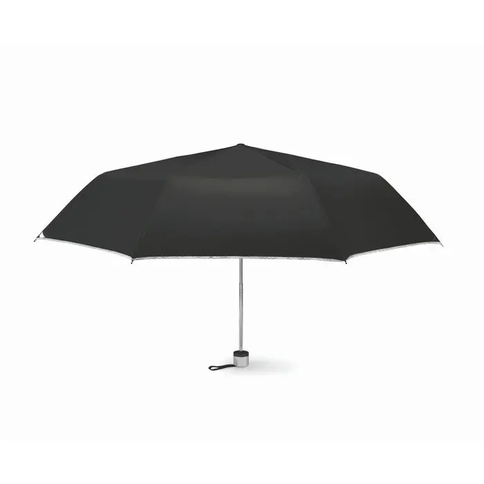 Faltbarer Regenschirm CARDIF in Schwarz - Kompakte Eleganz für regnerische Tage