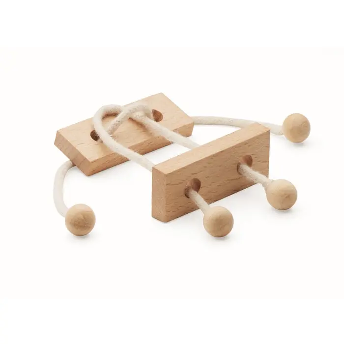 Holz-Geduldsspiel Rechteck NEURONA - Holz: Herausforderndes Denkspiel für Kinder und Erwachsene